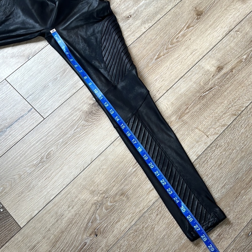 Spanx Black Moto Faux Leather Leggings - Picture 10 of 10